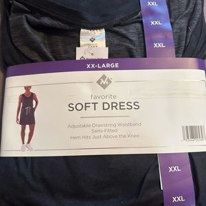 Womens Drawstring Waist Dress- XXL- NWT
